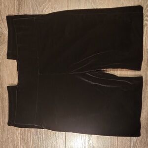 ❤️ NWOT! FRANK LYMAN HIGH RISE BLACK PULL ON VELVET SLIM FIT PANTS / LEGGINGS